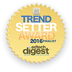 Prémio de finalista dos Trend Setter Award 2016 entregue ao recurso de matemática online do Matific para professores, alunos e escolas